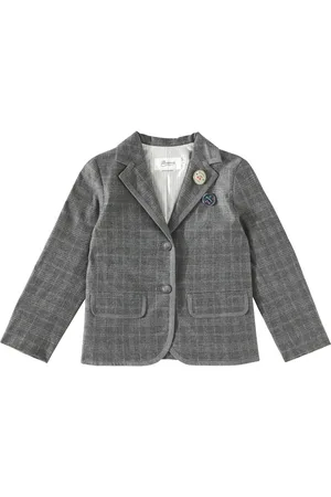 BONPOINT Blazer Ginevra de franela a cuadros