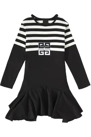 Givenchy Vestido de algodón con 4G a rayas