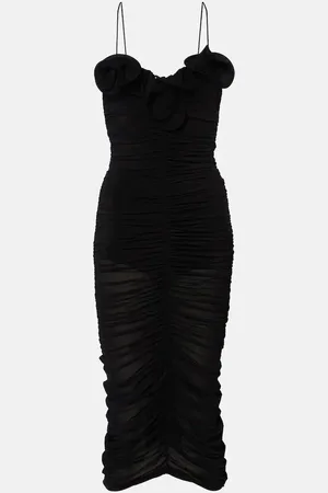 MAGDA BUTRYM Vestido midi fruncido de jersey