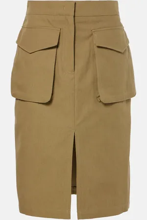 CO Falda cargo de algodón
