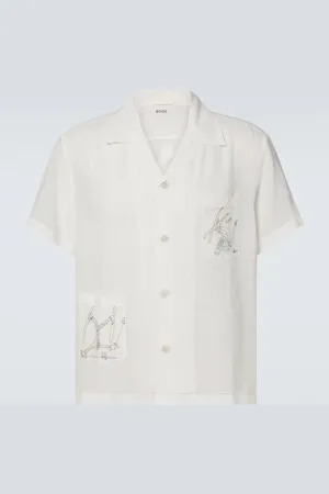 BODE Camisa bowling Skiers de lino