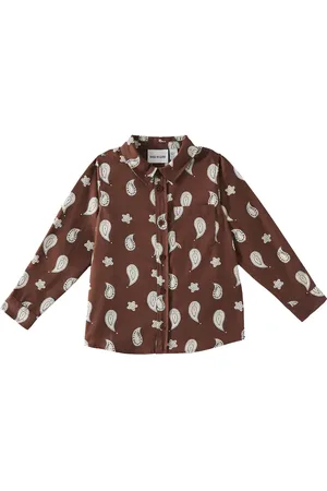 Mini Rodini Camisa de algodón con paisley