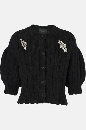 Simone Rocha Cárdigan en mezcla de lana adornado