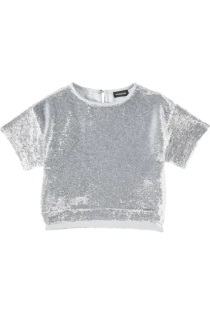 MONNALISA Top con lentejuelas