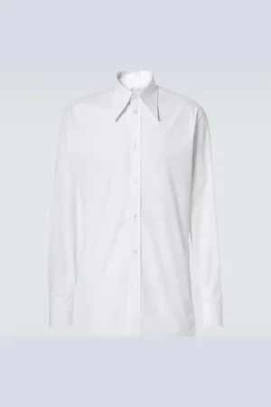 Maison Margiela Camisa de popelín de algodón