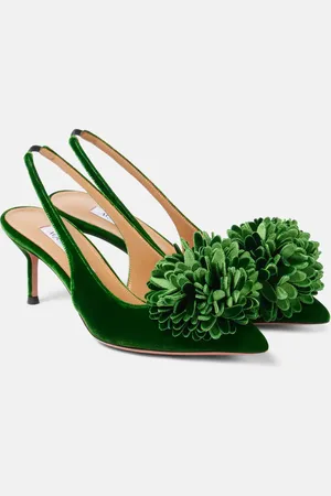 Aquazzura Salones Couturier Sling 65 de terciopelo