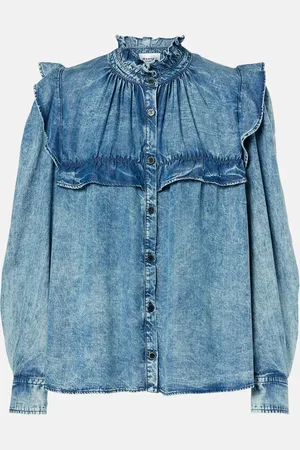 Marant Etoile Camisa Idety con volantes