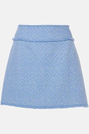 Dolce & Gabbana Minifalda de tweed de mezcla de lana