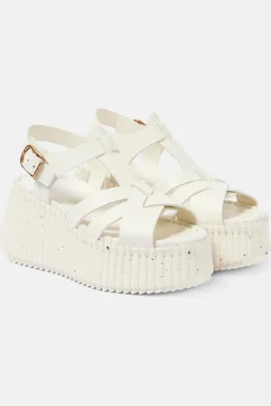 Chloé Chloé Sandalias Nama 80 de piel con cuña