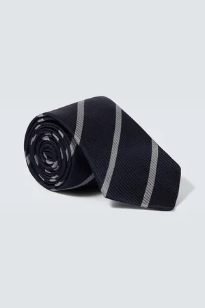 Brunello Cucinelli Corbata de seda a rayas