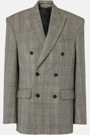 WARDROBE.NYC Blazer de lana a cuadros Príncipe de Gales
