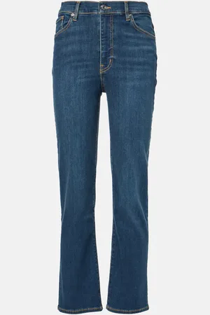 Frame Jeans rectos Le Sleek de tiro alto