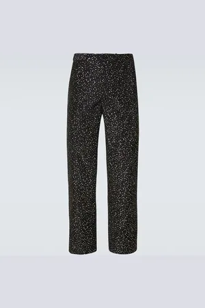 BODE Pantalones rectos de faya con glitter