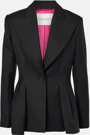 Nina Ricci Blazer de gabardina de lana