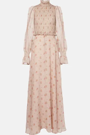 BLUMARINE Vestido de fiesta de georgette de seda