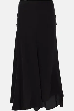 Isabel Marant Falda midi Hortensia de crepé de china