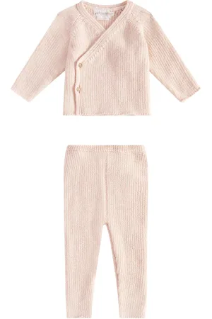 BONPOINT Bebé - set de cárdigan y pantalones Théva de alpaca