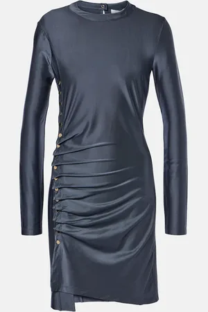 Paco rabanne Vestido corto de jersey fruncido