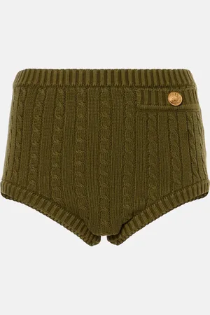 Chloé Chloé Shorts acanalados de mezcla de algodón