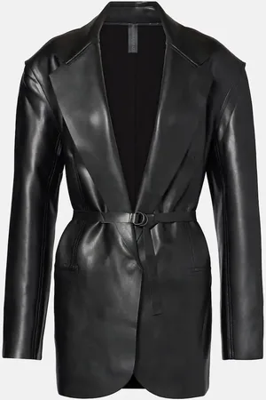 Norma Kamali Blazer oversized de piel sintética
