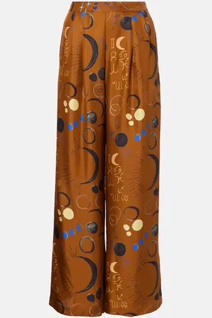 ASCENO Pantalones rectos Isola de tiro medio
