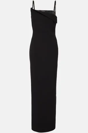 Roland Mouret Vestido de fiesta de crepé adornado