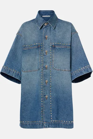 Stella McCartney Camisa de denim con tachuelas
