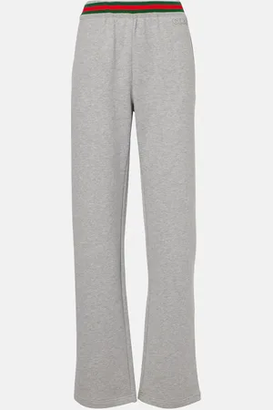 Gucci Pantalones deportivos de algodón con Web