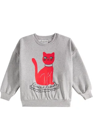 Mini Rodini Sudadera de jersey de algodón estampada