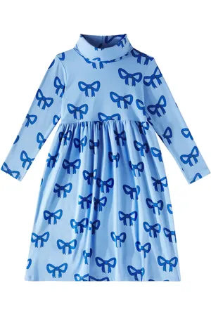 Mini Rodini Vestido Bow de mezcla de algodón