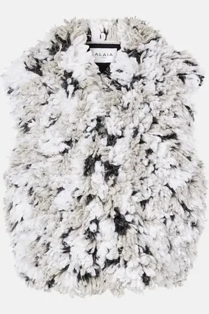 Alaïa Alaïa Chaleco Lynx de borrego sintético en jacquard