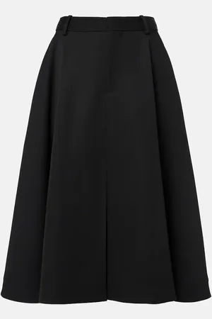 Bottega Veneta Falda midi de lana