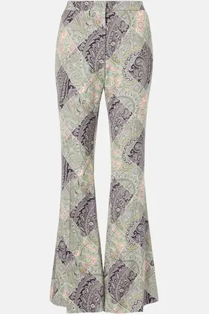 Etro Pantalones flared de tiro alto