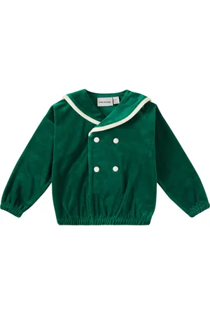 Mini Rodini Sudadera Sailor Velour de algodón