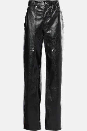Marant Etoile Pantalones Ariete de piel sintética