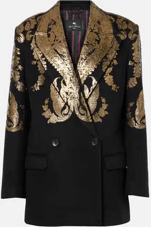 Etro Blazer de lana y cachemir de paisley