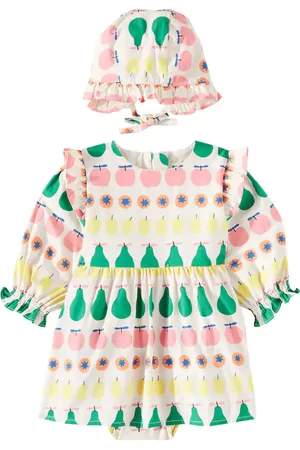 Jelly Mallow Bebé - set Fruity de vestido y gorro