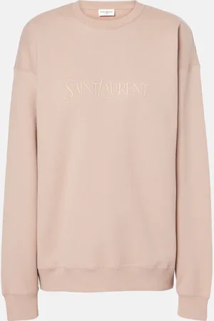 Saint Laurent Sudadera de jersey de algodón con logo