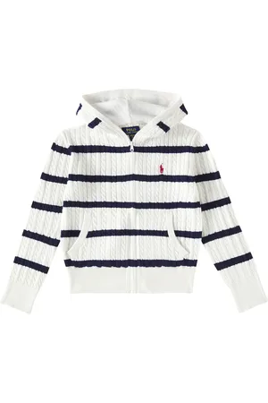 Ralph Lauren Sudadera con capucha de algodón a rayas