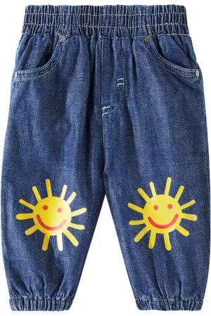 Stella McCartney Bebé - jeans rectos estampados