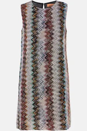 Missoni Vestido corto de lamé en zigzag