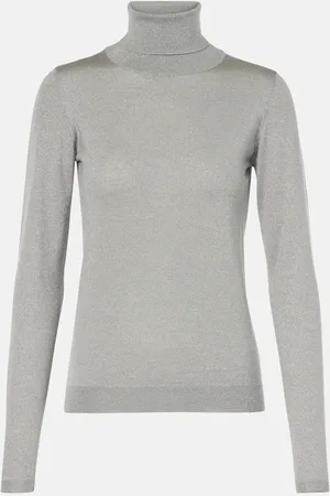Brunello Cucinelli Jersey de cuello alto de cachemir y seda