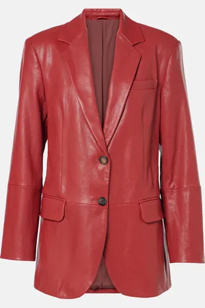 Brunello Cucinelli Blazer de piel