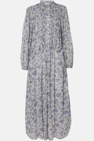 Marant Etoile Vestido midi Dalida en gasa de algodón