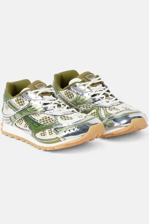 Bottega Veneta Zapatillas Orbit metalizadas