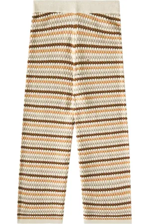 Rylee + Cru Pantalones anchos de algodón a rayas