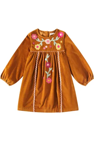 Louise Misha Vestido Linoa de pana de algodón