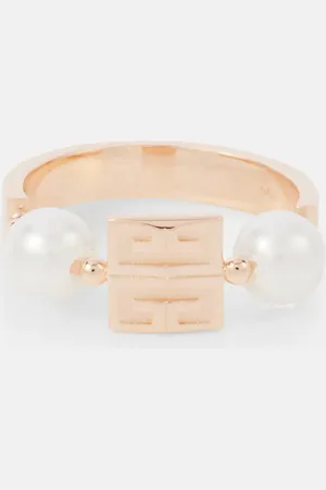 Givenchy Anillo 4G con perlas sintéticas