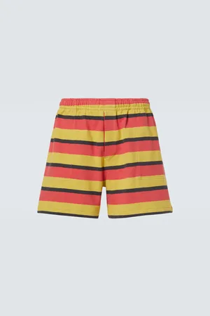 BODE Shorts Rec de jersey de algodón a rayas