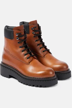 Prada Botines de Re-Nylon y piel